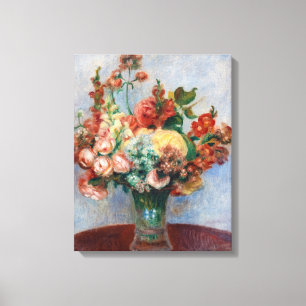 Toile Pierre-Auguste Renoir - Fleurs dans un vase