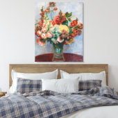 Toile Pierre-Auguste Renoir - Fleurs dans un Vase (Insitu(Chambre))