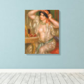 Toile Pierre Auguste Renoir | Gabrielle au miroir (Insitu (Plancher de Bois))