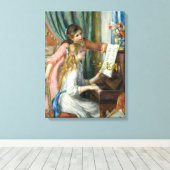 Toile Pierre-Auguste Renoir Girls au piano (Insitu (Plancher de Bois))