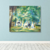 Toile Pierre-Auguste Renoir - La Fête à Saint-Cloud (Insitu (Plancher de Bois))