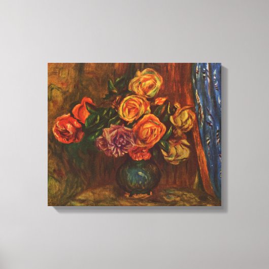 Toile Pierre Auguste Renoir La vie morte avec les Roses (Recto)