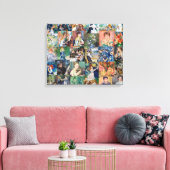 Toile Pierre-Auguste Renoir - Patchwork de chefs-d'œuvre (Insitu(Salon))