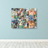 Toile Pierre-Auguste Renoir - Patchwork de chefs-d'œuvre (Insitu (Plancher de Bois))