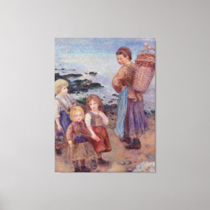 Toile Pierre Auguste Renoir Pêcheurs de moules à Berneva