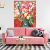Toile Pierre-Auguste Renoir - Tulip Bouquet (Insitu(Salon))