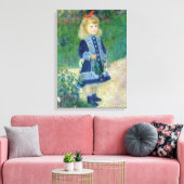 Toile Pierre-Auguste Renoir - Une fille avec une canne d (Insitu(Salon))