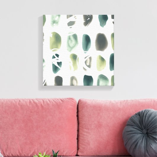 Toile Pierre de rune - Vert (Insitu(Salon))