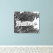 Toile Pierre de tête de Wild Bill Hickock's Grave Photog (Insitu (Plancher de Bois))