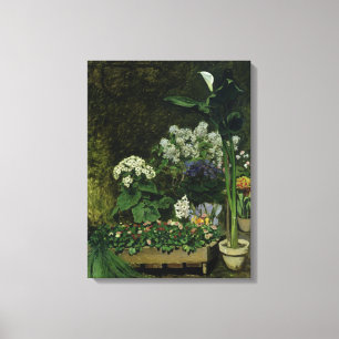 Toile Pierre fleurs de Renoir un en serre chaude