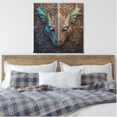Toile Pierre médiévale Gargoyle Dragon Carturage (Insitu(Chambre))