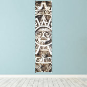 Toile Pierre sculptée Mayan Aztec MesoAmerican Sun Calen (Insitu (Plancher de Bois))