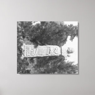 Toile Pierre tombale de Photograp grave de Bill Hickock