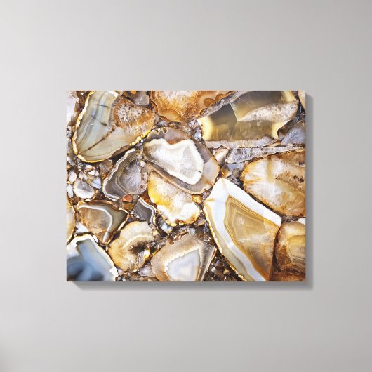 Toile Pierres de géode poli (Recto)