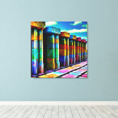 Toile Pierres psychédéliques (Insitu (Plancher de Bois))