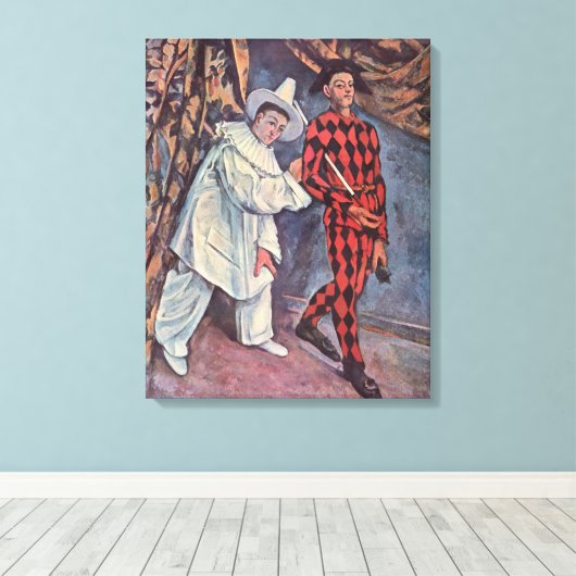 Toile Pierrot et Arlequin (Insitu (Plancher de Bois))