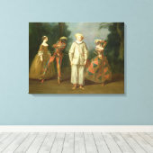 Toile Pierrot et Harlequin (Insitu (Plancher de Bois))