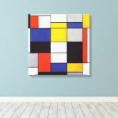 Toile PIET MONDRIAAN - Composition A 1923 (Insitu (Plancher de Bois))