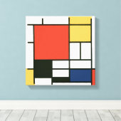 Toile Piet Mondrian - Composition (Insitu (Plancher de Bois))