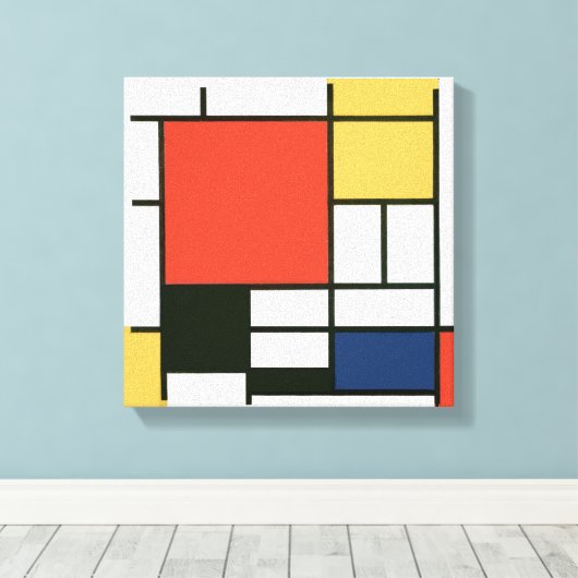 Toile Piet Mondrian - Composition (Insitu (Plancher de Bois))