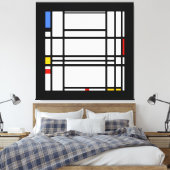 Toile Piet Mondrian, Composition 10 (Insitu(Chambre))