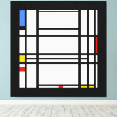 Toile Piet Mondrian, Composition 10 (Insitu (Plancher de Bois))