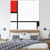 Toile Piet Mondrian - Composition Abstrait géométrique (Insitu(Chambre))