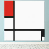 Toile Piet Mondrian - Composition Abstrait géométrique (Insitu (Plancher de Bois))