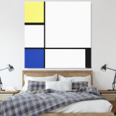 Toile Piet Mondrian - Composition Abstrait géométrique (Insitu(Chambre))