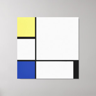 Toile Piet Mondrian - Composition Abstrait géométrique