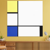 Toile Piet Mondrian - Composition Abstrait géométrique (Insitu(Salon))