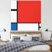Toile Piet Mondrian - Composition Abstrait géométrique (Insitu(Chambre))