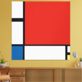 Toile Piet Mondrian - Composition Abstrait géométrique (Insitu(Salon))