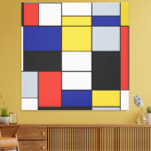 Toile Piet Mondrian - Composition Abstrait géométrique (Insitu(Salon))