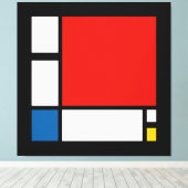 Toile Piet Mondrian, Composition ii (Insitu (Plancher de Bois))
