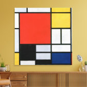 Toile Piet Mondrian Red, Yellow, Blue et Black (1921) (Insitu(Salon))