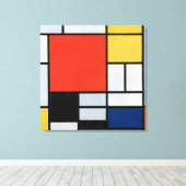 Toile Piet Mondrian Red, Yellow, Blue et Black (1921) (Insitu (Plancher de Bois))