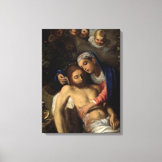 Toile Pietà (Marie et Jésus) (par Adam Elsheimer) (Recto)