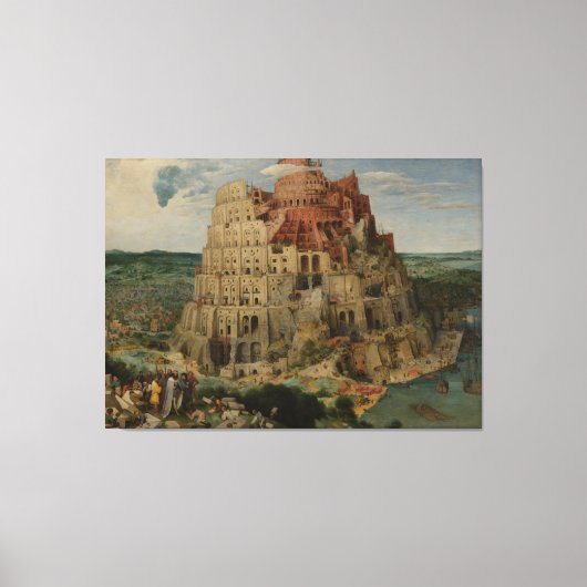 Toile Pieter Bruegel la tour de Babel (Recto)