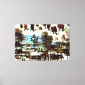 Toile Pieter Bruegel l'Ancien, Les Chasseurs dans la nei (Recto)