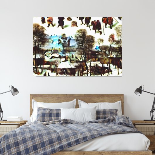 Toile Pieter Bruegel l'Ancien, Les Chasseurs dans la nei (Insitu(Chambre))