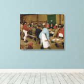 Toile Pieter Bruegel l'Ancien - Mariage paysan (Insitu (Plancher de Bois))