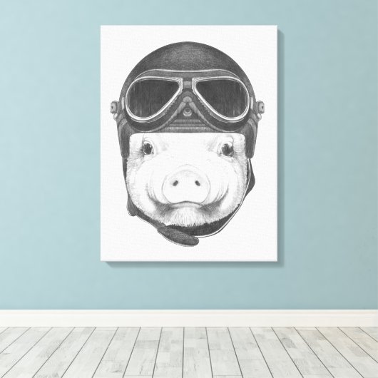 Toile Pig Daredevil (Insitu (Plancher de Bois))