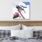 Toile Pigeon et Fleurs (Insitu(Chambre))