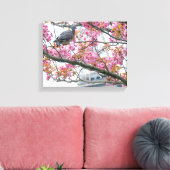 Toile Pigeon Reposant Sur Une Zone D'Arbre Imprimer (Insitu(Salon))