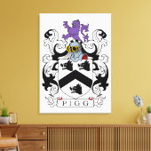 Toile Pigg Family Crest (Insitu(Salon))