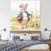 Toile Pigling Bland allant au marché par Beatrix Potter (Insitu(Chambre))