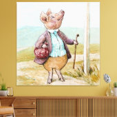 Toile Pigling Bland allant au marché par Beatrix Potter (Insitu(Salon))