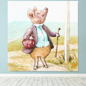 Toile Pigling Bland sur le marché par Beatrix Potter (Insitu (Plancher de Bois))