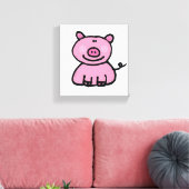 Toile pignon rose (Insitu(Salon))